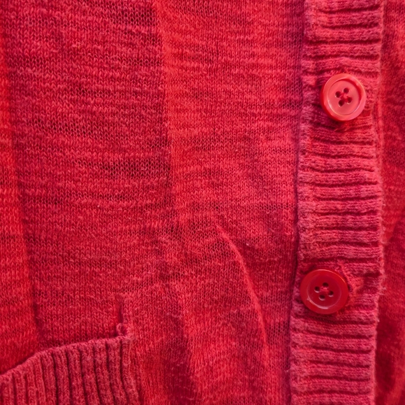 100% Cotton Mossimo Supply Co. Cardigan Sweater, Slub Knit, Med, Lightweight - Picture 2 of 8